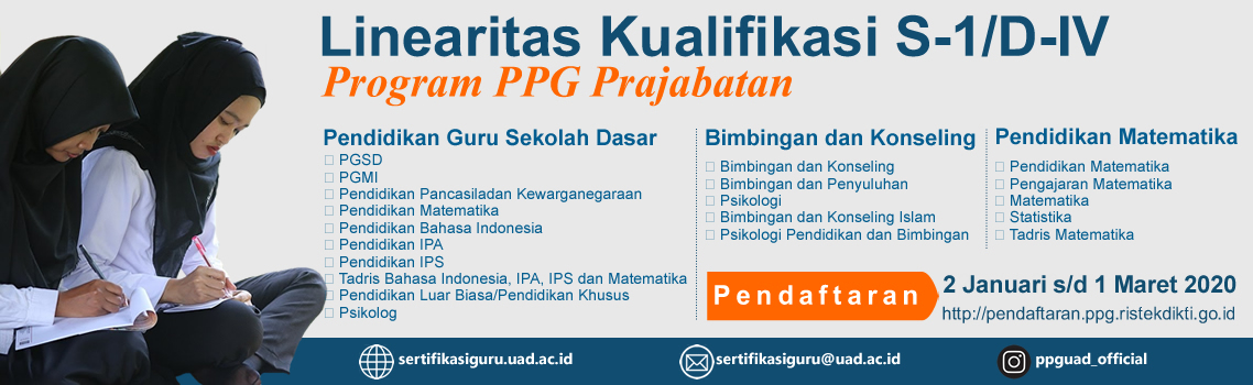 Linearitas Kualifikasi S-1/D-IV Program PPG